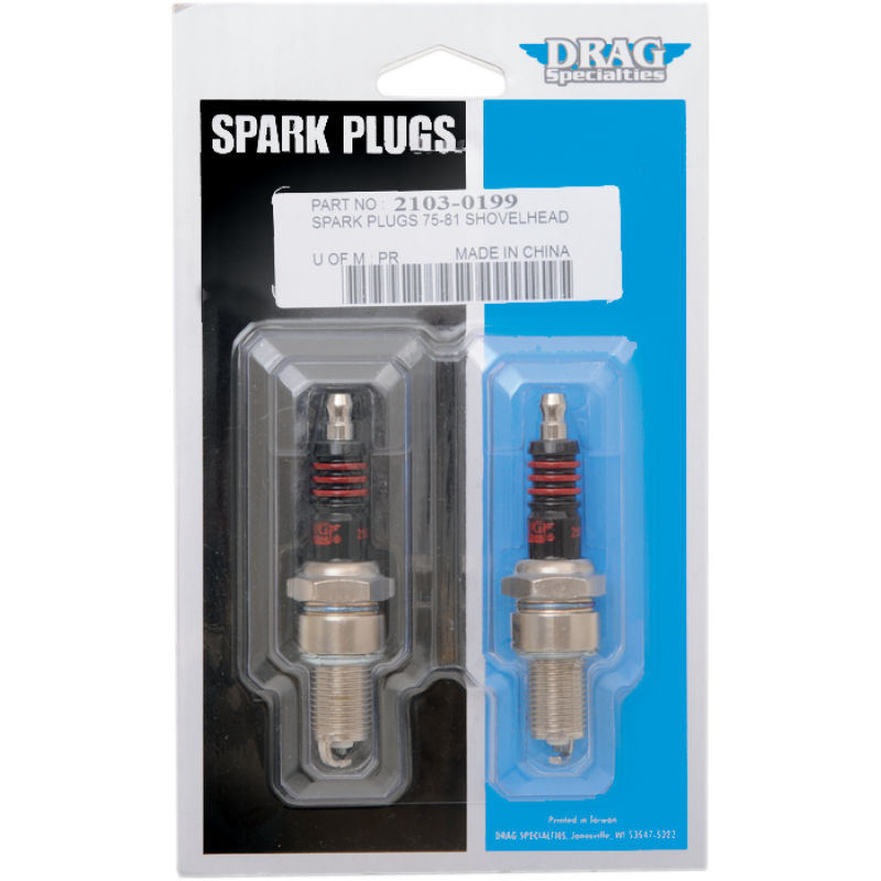 DRAG SPECIALTIES 75-84B/T/84-99EVO SPARK PLUGS PR 2103-0199