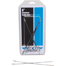 Load image into Gallery viewer, DRAG SPECIALTIES DRAG S/STEEL CBL TIES 8" (5PK) 304-0508D