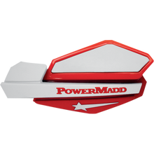 Load image into Gallery viewer, POWERMADD/COBRA HANDGUARDS RED/WHITE 34222