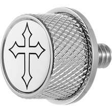 Load image into Gallery viewer, FIGURATI DESIGNS SEAT SCREW SILVER WITH 3M CROSS INSERT FD41-SEAT_SCREW-SS