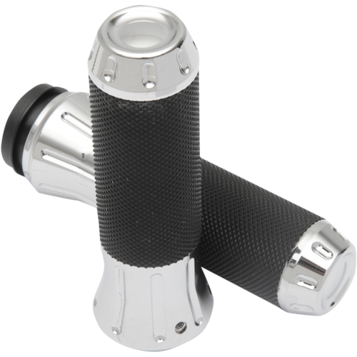 DRAG SPECIALTIES GRIPS CUSTOM 08-19 FLHT CHR 354121