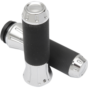 DRAG SPECIALTIES GRIPS CUSTOM 08-19 FLHT CHR 354121