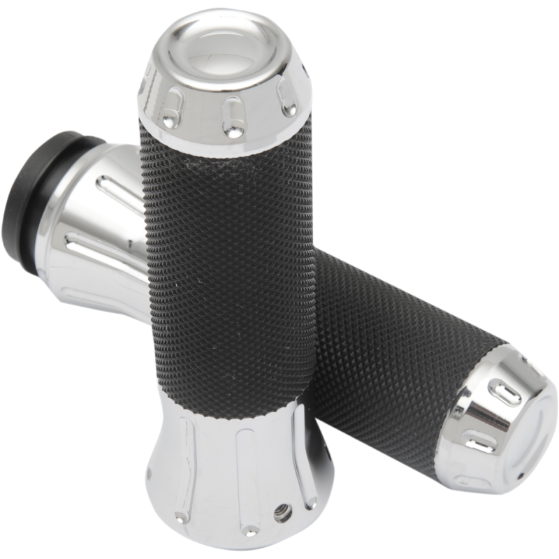 DRAG SPECIALTIES GRIPS CUSTOM 08-19 FLHT CHR 354121