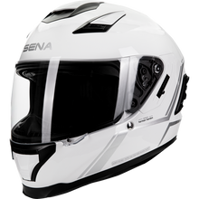 Load image into Gallery viewer, SENA STRYKER SMART HELMET FULL-FACE GLOSSY WHITE XL SIZE DOT STRYKER-GW0XL1