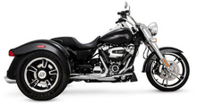 Load image into Gallery viewer, VANCE &amp; HINES 17-UP FLRT 4" MUFFLERS TWIN SLASH CHR 16796