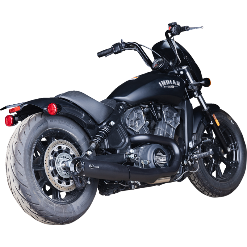 S&S CYCLE EXH 2:1 GN BK SCT 19-22 4111-266