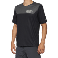 Load image into Gallery viewer, 100% AIRMATIC SHORT SLEEVE JERSEY BLACK/CHARCOAL - S 40014-00000