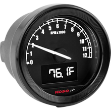 Load image into Gallery viewer, KOSO NORTH AMERICA TNT-05R D48 TACHOMETER BLACK BA086101