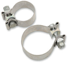 Load image into Gallery viewer, KHROME WERKS CLAMP EXHAUST SS 1.25" W 203031