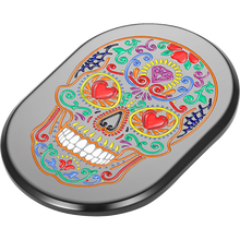 Load image into Gallery viewer, FIGURATI DESIGNS BACK FENDER COVER BLACK WITH SUGAR SKULL-RIGHT FD30-AC-BLK-RT