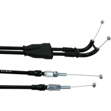 Load image into Gallery viewer, MOTION PRO THROTTLE CABLE P/PULL BLK VINYL SET 10-0115