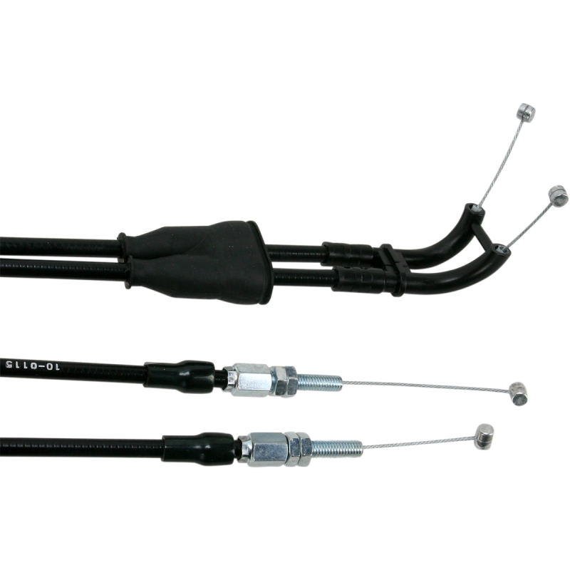 MOTION PRO THROTTLE CABLE P/PULL BLK VINYL SET 10-0115