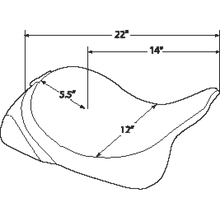 Load image into Gallery viewer, DRAG SPECIALTIES 97-07 FLHR SOLO FRT SEAT MILD STITCH 0801-0493