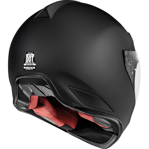 ICON HELMET DOMN RUB BK LG 0101-14919