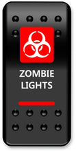 Load image into Gallery viewer, MOOSE UTILITY DIVISION MOOSE BRANDED ZOMBIE SWITCH WITH RED LED ZMB-PWR-R