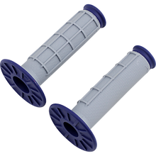 Load image into Gallery viewer, RENTHAL 2 COMPOUND 1/2 WAFFLE GRIPS LITE GREY/BU G157