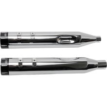 Load image into Gallery viewer, S&amp;S CYCLE 17-19 4.5" MK45 FLHT CHR/BLK MUFF W/ TRACER 550-0668