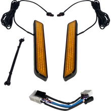Load image into Gallery viewer, CUSTOM DYNAMICS LIGHT LED FORK AMB BLK CD-FORK-HD-AB