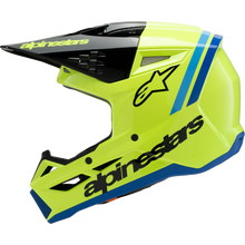 Load image into Gallery viewer, ALPINESTARS HELMET SM3 YTH RADIUM Y/B/BL M ECE06 8301925-5017-YM