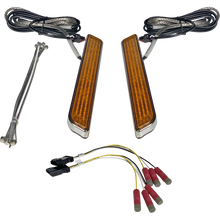 Load image into Gallery viewer, CUSTOM DYNAMICS LIGHT LED FORK AMB CHR CD-FORK-UNV-AC