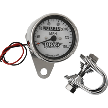 Load image into Gallery viewer, DRAG SPECIALTIES MINI MECH 140MPH SPEEDO W/WHITE 2:1 DS-244135