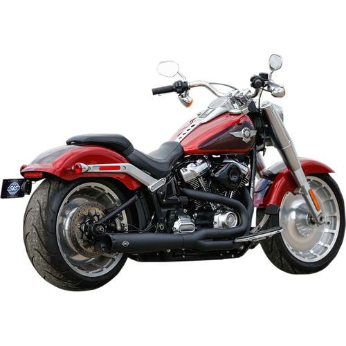 S&S CYCLE EXHAUST BLK 2-1 50ST M8ST 550-0846B