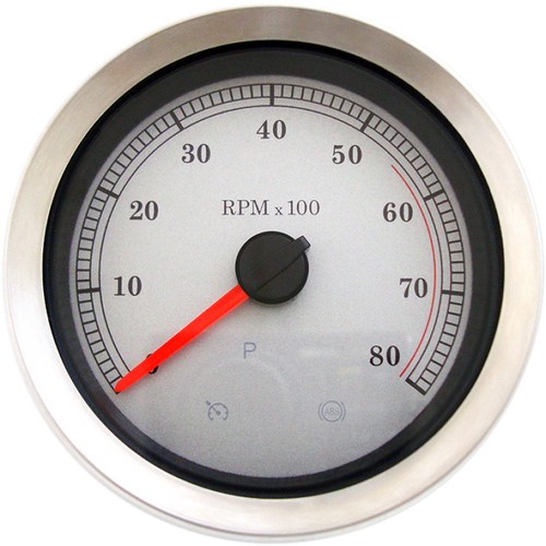 DRAG SPECIALTIES TACHOMETER SLVR 04- 83114S