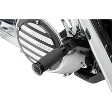 Load image into Gallery viewer, PERFORMANCE MACHINE BLACK CONTOUR FOOTPEGS (PR) 0035-0083-B