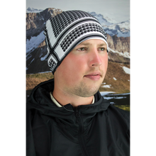 Load image into Gallery viewer, ZAN HEADGEAR MOTLEY TUBE FLEECE HOUNDSTOOTH BLK &amp; WHT TF235BW