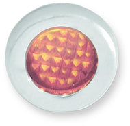 DRAG SPECIALTIES INDICATOR LIGHT W/ BEZEL AMBER (EA) 2212-0112 - Motomike Canada