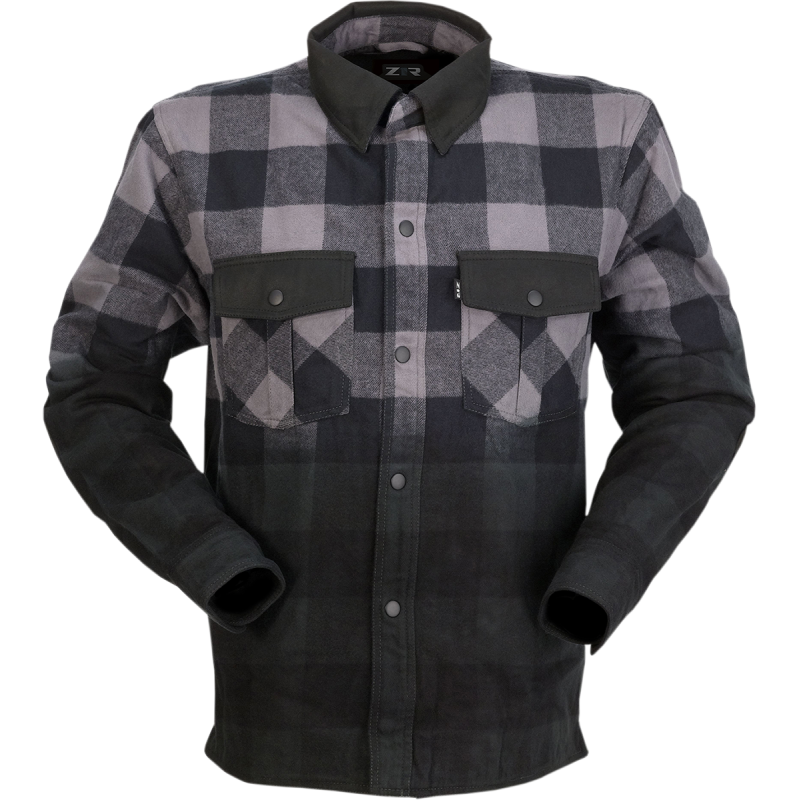Z1R SHIRT DUKE FLANNEL GY/BK L 2840-0159