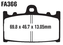 Load image into Gallery viewer, EBC FA366 ORGANIC SERIES BRAKE PAD SET EBC FA366
