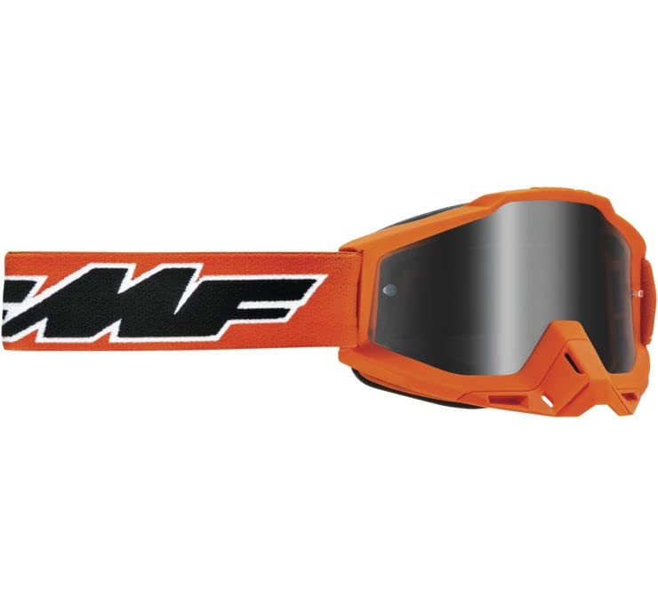 FMF Racing PowerBomb Rocket Goggles OSFM Rocket Orange/Silver Mirror Lens