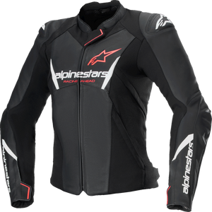 ALPINESTARS (ROAD) JACKET STELLA FSTR V3 LTHR BLK/WHT/CRL 38 3113625-1781-38