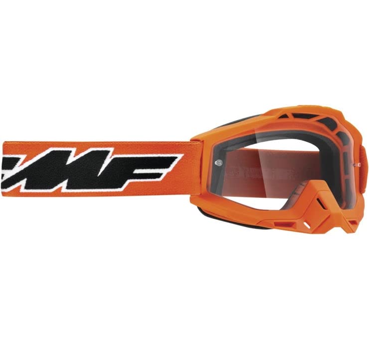 FMF PowerBomb OTG Rocket Goggles OSFM Orange/Clear Lens