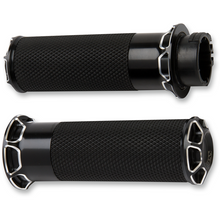 Load image into Gallery viewer, ARLEN NESS BEVELED FUSION GRIPS CABLE BLACK 07-331 - Motomike Canada
