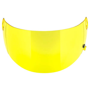 VERSAINSECT go S Gen2 Flat Shield | Yellow | Anti-Fog | Scratch Resistant | UV/A UV/B Resistant | Motorcycle Helmet Accessory