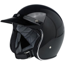 Load image into Gallery viewer, BiltwellMV-BLK-00-SD Unisex-Adult 3 Snap Moto Visor (Black, Fits All)