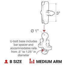 Load image into Gallery viewer, RAM MOUNT KIT XGRIP &amp; U-BOLT RAM-B-149Z-UN7