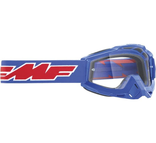 FMF Racing PowerBomb Rocket Goggles OSFM Rocket Blue/Clear Lens