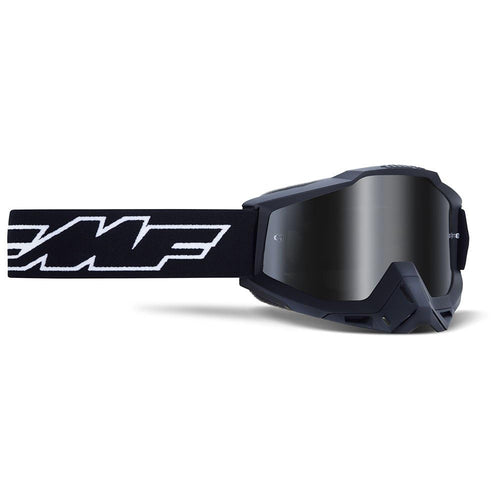 FMF Racing PowerBomb Rocket Goggles OSFM Rocket Black/Silver Mirror Lens