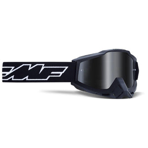 FMF Racing PowerBomb Rocket Goggles OSFM Rocket Black/Silver Mirror Lens
