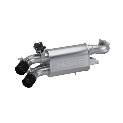 MBRP SXS Chambered Core Slip On Exhaust Muffler, Fits Polaris RZR Pro XP 2020-2024, Aggressive Sound, T304 Stainless Steel | AT-9524AS