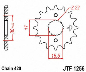 JT SPROCKETS SPROCKET,C/S HONDA 16T JTF1256.16