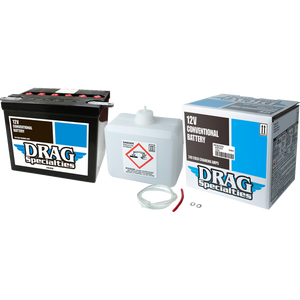 DRAG SPECIALTIES BATTERIES CHD4-12 DRAG W/ ACID PACK CHD4-12FP