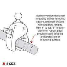 Load image into Gallery viewer, RAM MOUNT MED TOUGH-CLAW W 1" DIA BALL RAP-B-404U