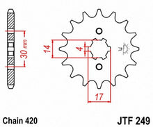 Load image into Gallery viewer, JT SPROCKETS SPROCKET C/S KLX GROM 16T JTF249.16 - Motomike Canada