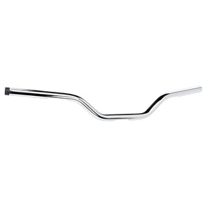 Biltwell | Tracker Mid Handlebar | Chrome Plated Finish | TBW with Insert | 1" | Compatible With Cable Operated Throttles and Harley's Throttle-By-Wire Control Module