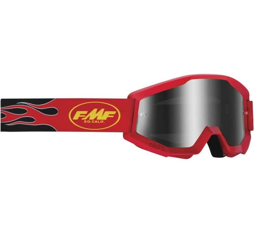 Fmf Vision PowerCore Sand Flame Goggles OSFM Red/Smoke Lens
