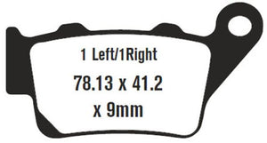 EBC Brakes FA213V Semi Sintered Disc Brake Pad
